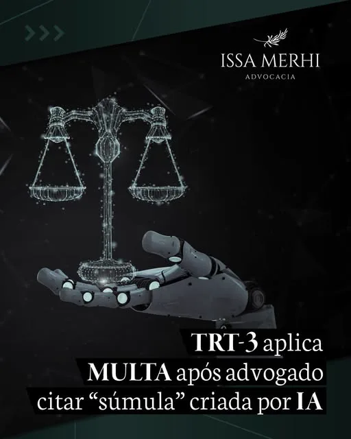 TRT-3 aplica multa após advogado citar súmula criada por IA